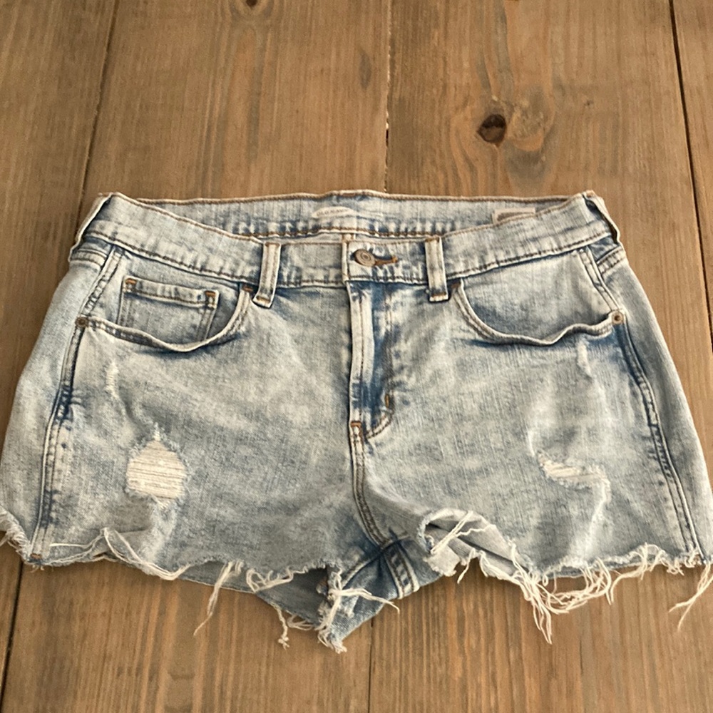Old navy cutoff Jean shorts light vintage wash